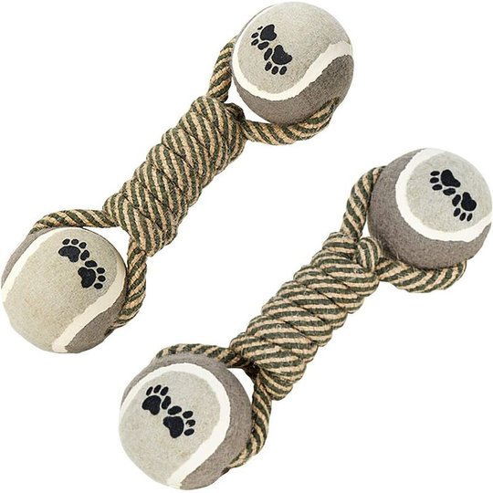 Dog Toys, 2 Pieces Puppy Dog Chew Toys for Puppy Teeth Cleaning Training Toys