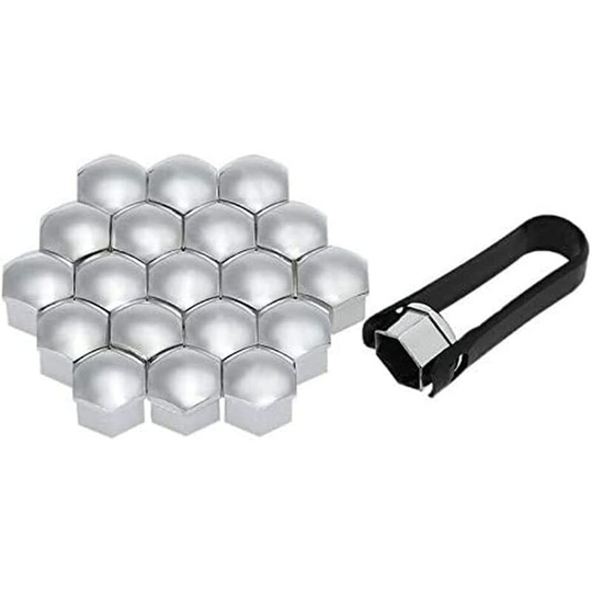 20 Pieces Car Wheel Nut Cap for Mercedes Ben-z W211 M272, Hex Bolt Nut Cover Dustproof Protection with Removal Tool
