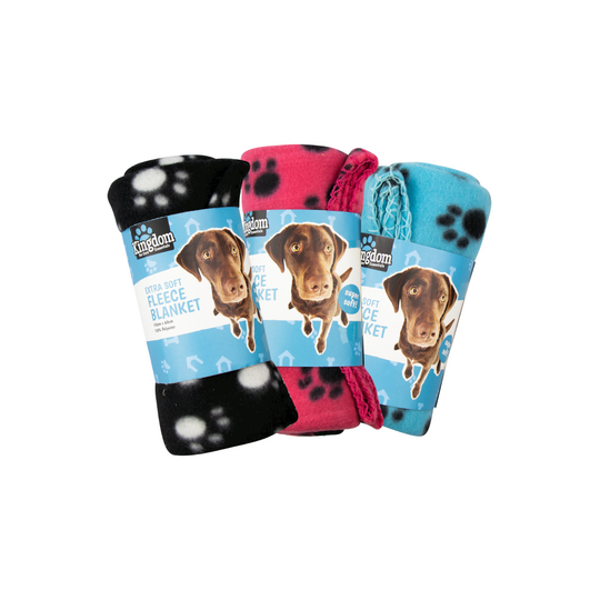 Pet Blanket Fleece Throw Cat Kitten Dog Puppy Soft Cosy Warm Winter 100cm x 60cm
