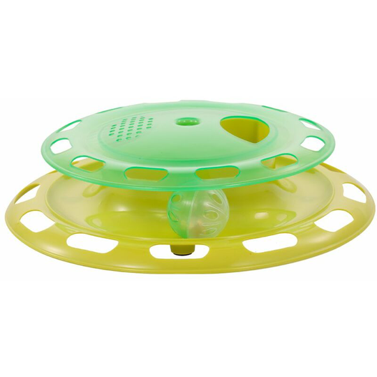 Cat Track Toy with Food Feeder Crazy Track Bell Ball Toy Kitten Claw Care Scratching Toy