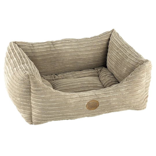Saxon Bolster Cushion in Mink