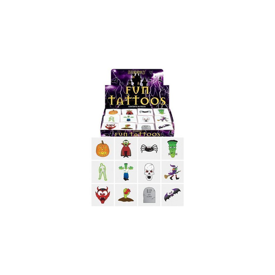 24 Halloween Tattoos / Transfers Trick or Treat Party Bag Fillers