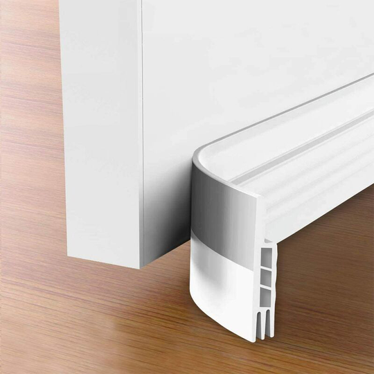 Door Bottom Caulk, 100 x 5cm Adhesive Door Bottom, Soft Silicone Weatherstrip, Noise Deadening Sound Insulation, Anti Mouse Cockroach Waterproof