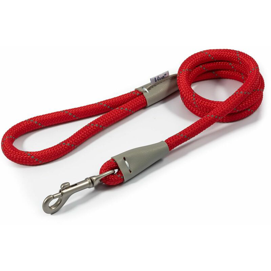 Viva Rope Lead Reflective - 1.07 m x 12 Mm Red - Ancol