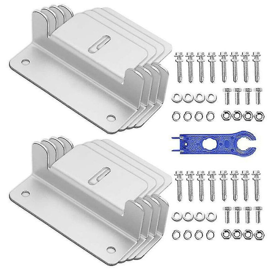 8pcs Solar Panel Mounting z Brackets With Nuts And Bolts For Rv Camper Boat Wall And Other Off Gird Roof Installation