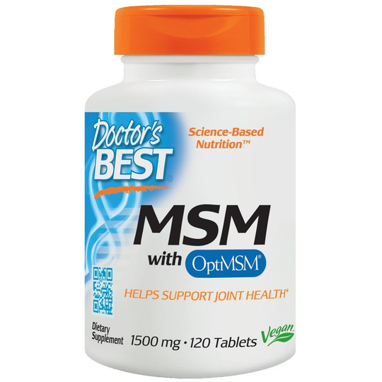 Doctor's Best MSM with OptiMSM, 120 tabs(1500mg )