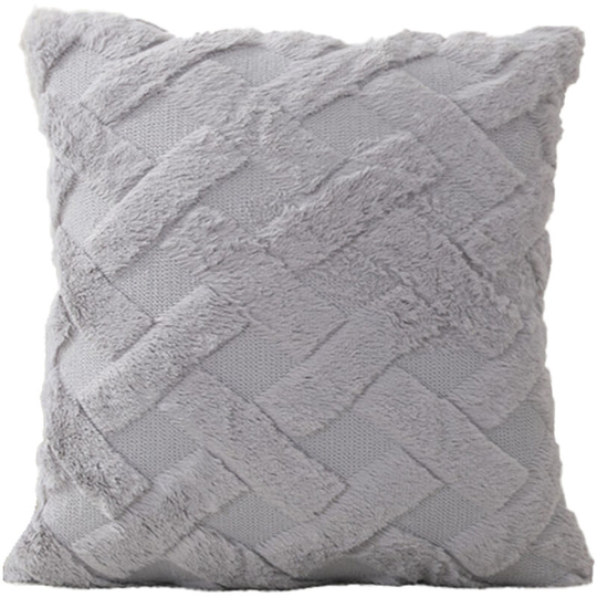 Rabbit quilted plush pillow cover, bedside pillow cover, waist pillow cover. style4 45*45cm