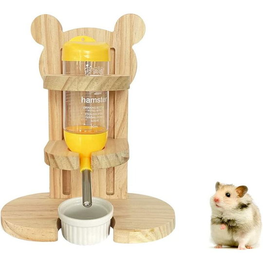 Tinor - Water Dispenser Bottle, 80ml Free Standing Rodent Feeding Bottle Water Dispenser for Small Animals Hamster Guinea Pig Rabbit Rat Ferret