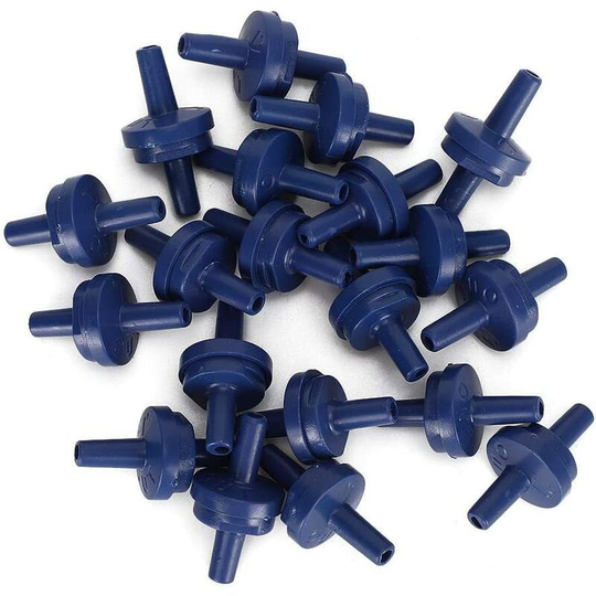 Betterlifegb - 20 pieces Aquarium Air Pump Check Valve, Unidirectional 4mm Hose Valve for Aquarium Air Pump CO2 Power Supply System