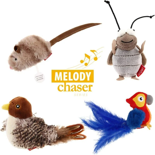 1 Piece Three Dogs & A Cat Electronic Toys for Dogs and Cats, Realistic Sounds (Mice)
