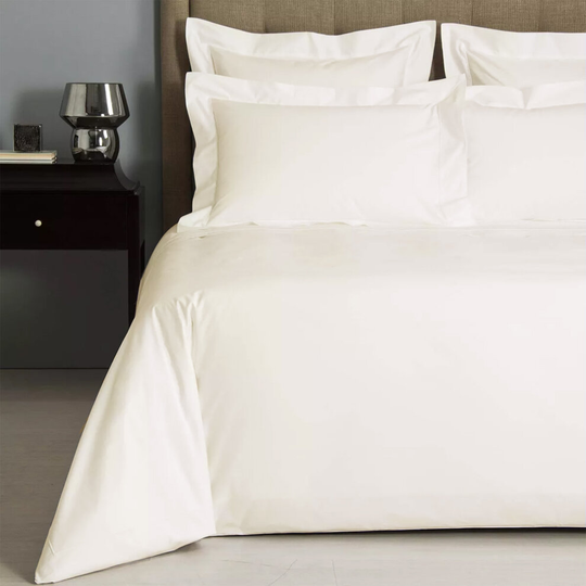 (Cream, King) Linens Limited 100% Egyptian Cotton 400 Thread Count Flat Sheet