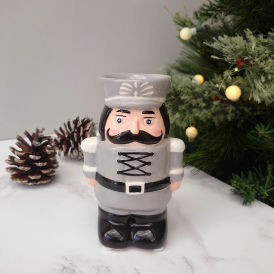 Red Ceramic Nut Cracker Oil Burner