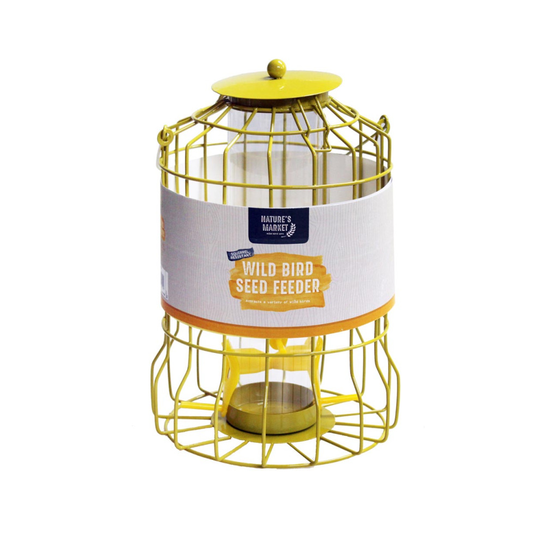 Natures Market BF007S Seed Wild Bird Feeder with Squirrel Guard