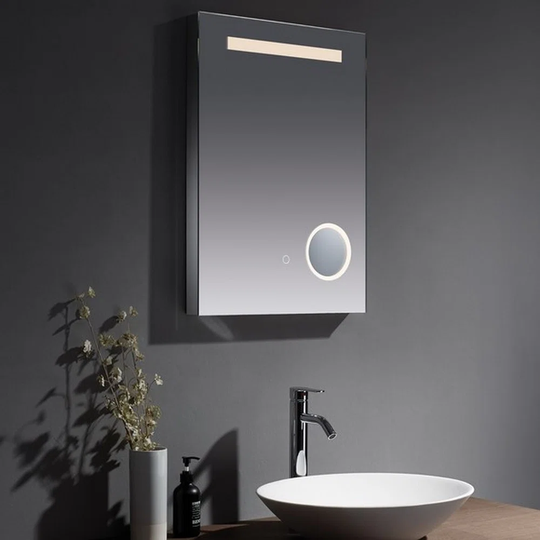 Kartell Clearlook Sherston 700 x 500mm Rectangular LED Mirror - Shave Point & USB