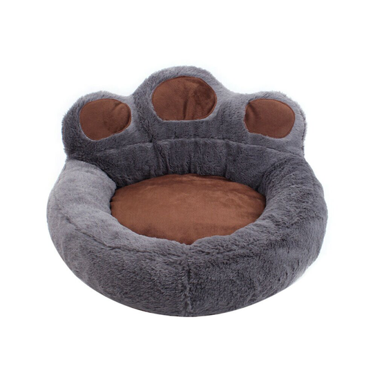 (Dark Grey, S) Cushion Sleep Washable Fleece Kennel Washable Fleece Paw Pet Dog Cat Beds Puppy