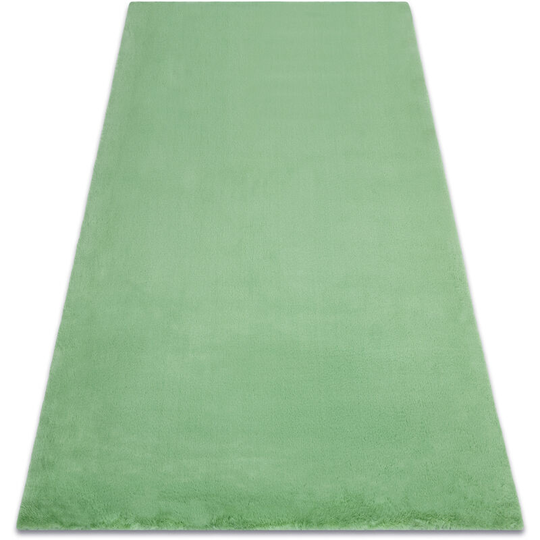 Rugsx - Carpet bunny green imitation of rabbit fur green 140x190 cm