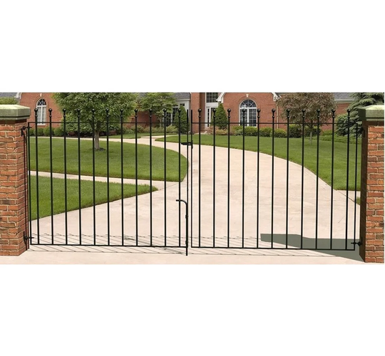 Begonia Ball Top Driveway Metal Garden Gate