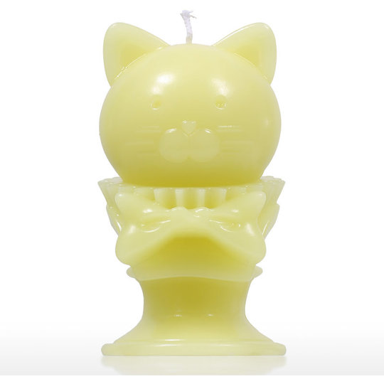 Aromatherapy candle-yellow kitten animal