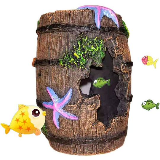Soekavia - Aqua Ornaments, Resin Fish Tank Non Toxic Ornament, Aquarium Decoration Home Small Fish, Artificial Cave for Aquarium Ornaments, Resin