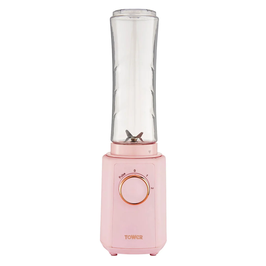 Tower T12060RG Cavaletto Personal Blender with Tritan Smoothie Bottle, 2 Speeds, Pulse Function, 300W