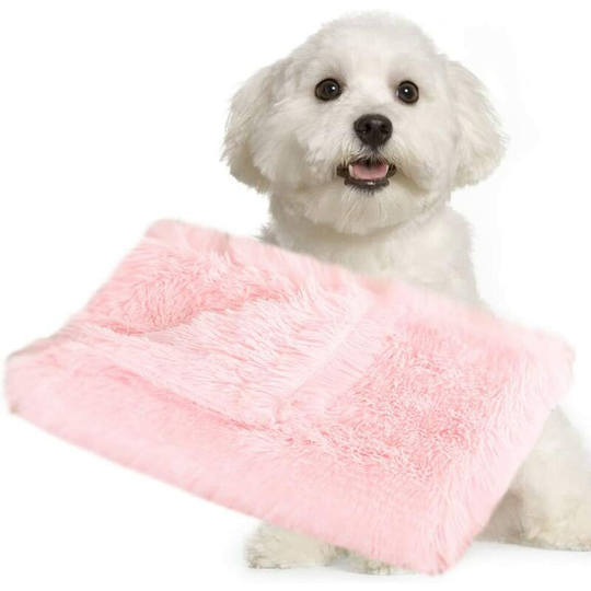 Soft Dog Blanket Fleece Washable Cat Carpet (m, Light Pink)