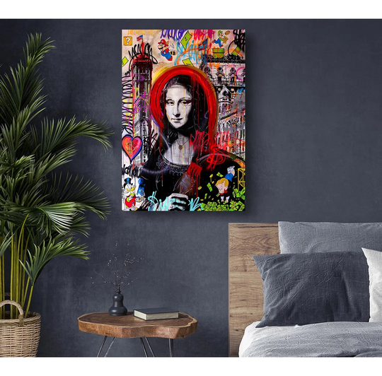 Mona Lisa Mayhem - Wrapped Canvas Painting