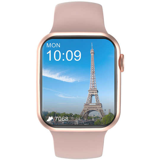 Superseller - DT100 Plus bt Calling Smart Watch Custom Dial Sleep Heart Rate Blood Oxygen Monitoring IP68 Waterproof Smart Sports Watch, Pink - Pink