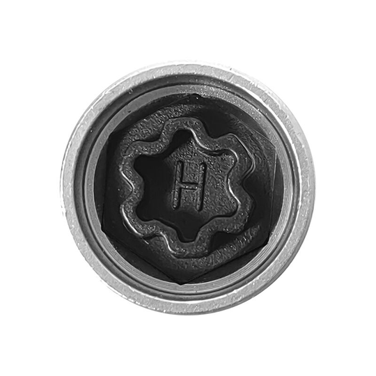 Anti-theft Screw Socket Wrench Tool Security Master Locking Wheel Nut Key 808 / h 17mm Socket Replacement for Audi A6 A3 A4 A5 tt Silver