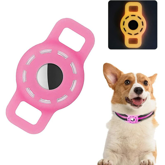 Fluorescent Cat gps Chip Silicone Case, for Cat Airtag Dog Collar, Cat gps Collar, Airtag Tracker