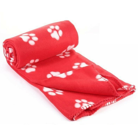 Soft & Comfy Fleece PET BLANKET 140x100 - Red