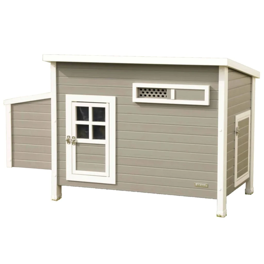 Kerbl Eco Chicken Pen Barney Plastic 137 x 73 x 83cm Grey/White