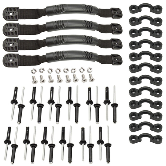 Kayak Carry Handles Pad Eye Rivets Set Kayak Boat Canoe Accessory