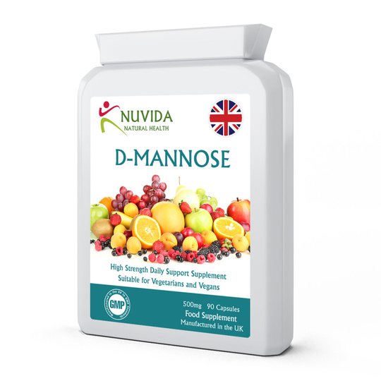 D-Mannose Capsules / 90 x 500mg / Powerful Urinary Support Supplement.