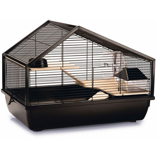 Beeztees - Rodent Cage Boas Black 58x38x43.5 cm Metal Black