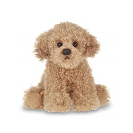 Bearington Lil Doodles Small Plush Labradoodle Stuffed Animal Puppy Dog, 6.5 inches