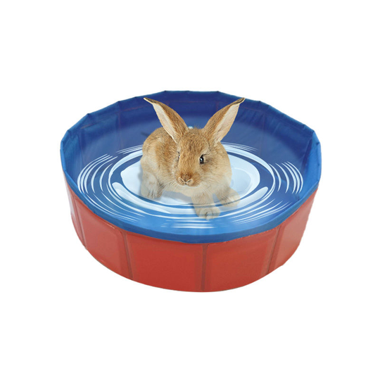 Foldable Pet Bath Pool Hamster Rabbit Baby Cat Pool Pet Bathing Tub Pool, Red-30X10cm - Red-30X10cm