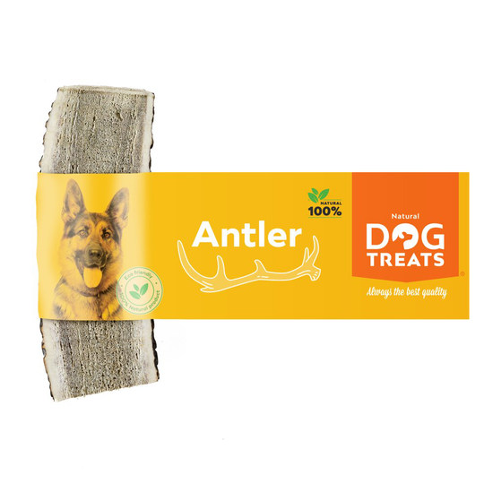 (Size Small) Natural Dog Treats Split Antler Natural Deer Dog Chew Toy Waterproof Long Lasting Dog Chew Bone