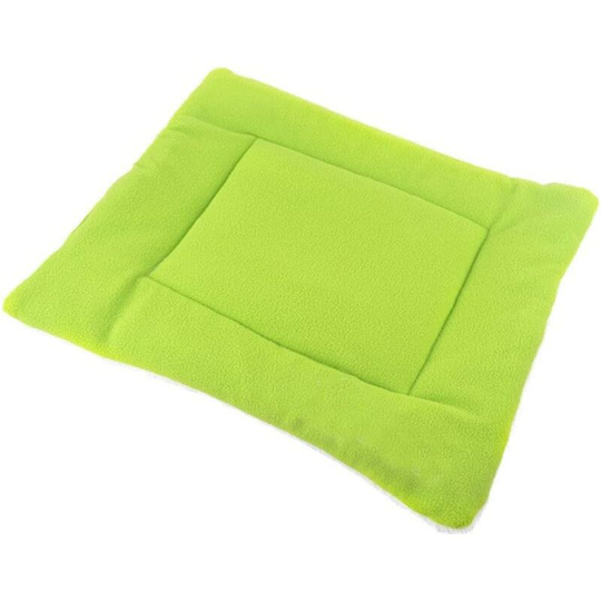 Generic Animal Bed Cushion Square Fleece Soft Carpet Sleeping For Dog Chat - Green, s