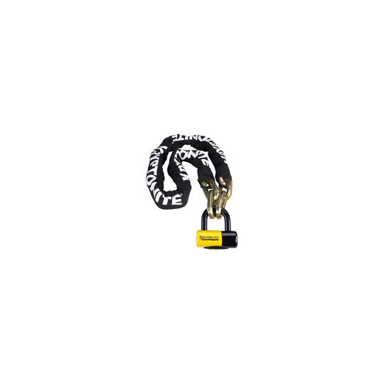 New York Fahgettaboudit Chain 14mmX150cm And NY Disc Lock 15mm Sold Secure Gold