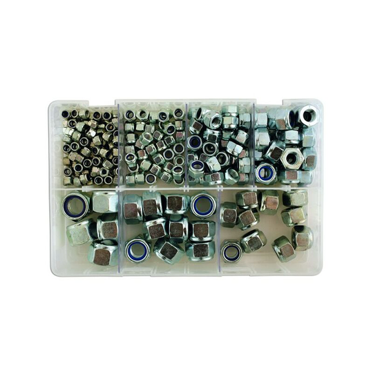 Connect - Steel Nyloc Nuts - mm - Assorted - Box Qty 220 - 31861