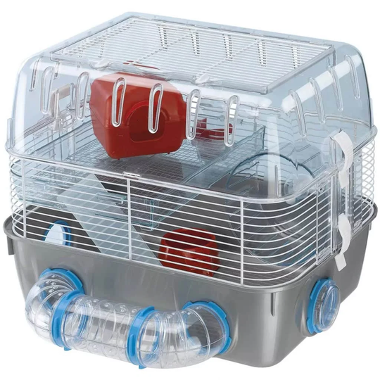 Ferplast Hamster Cage Combi 1 Fun Grey 40.5 x 29.5 x 32.5cm