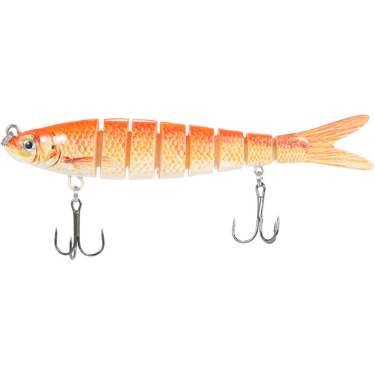 TARUOR 140mm Multi Jointed Swimbait Lifelike 8 Segment Fishing Swimbait Minnow Lures Artificial Hard Bait Lures Fishing Tackle,Color G - Color G