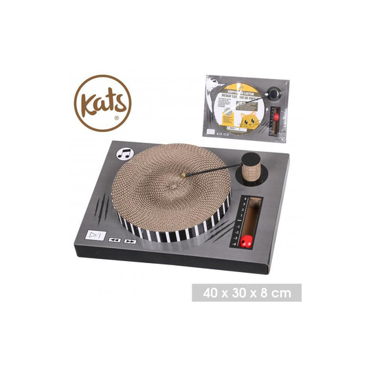 Kats Scratch Board Disc Shape Vinyle With Ball and Bell