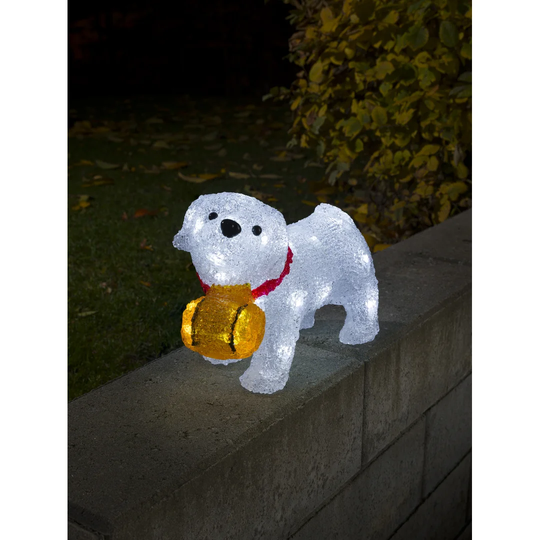 Saint Bernard Puppy Lighted Display