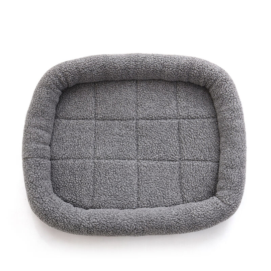 Waterproof Fleece Pet Bed Winter Warm Dog Bed Cat Bed Mat Lounger Sofa Cushion Kennel Pet Products,model:Grey s - model:Grey s