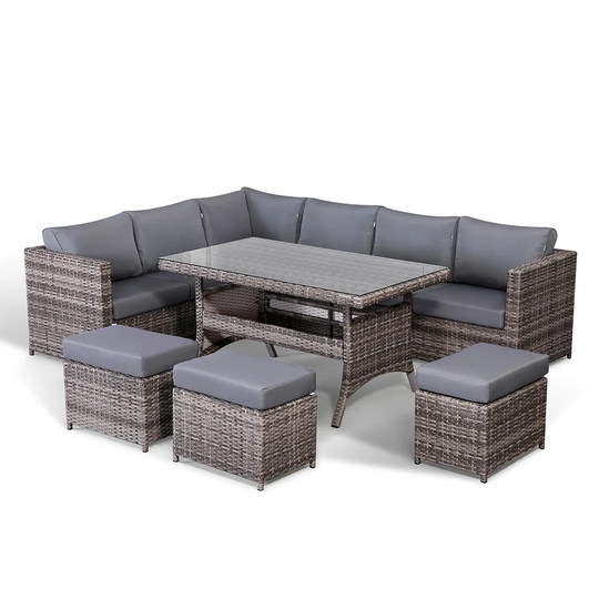 Guynelle Rattan Wicker 10 -Person with Cushions