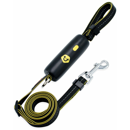 Morejieka - Dog Lead Dog Leash Innovative Design with Quick Lock Strong Lead Reflective Training Walking Handle for Puppy Small Dogs,160cm,black
