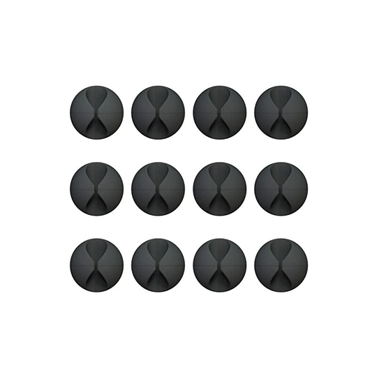 Sun Flowergb - 12 Pack Cable Clips, Adhesive Cord Management Holder for Cord Management, Charger Retainer Clip for Office, Home, Office, Car, Cabin,