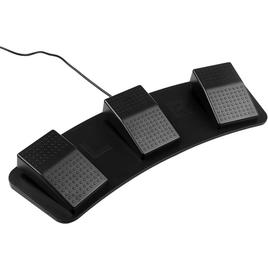 Asupermall - FS23-P usb Triple Foot Switch Multifunctional Customized Foot Pedal Photoelectric Switch for Image Acquisition Music Game Control,Black