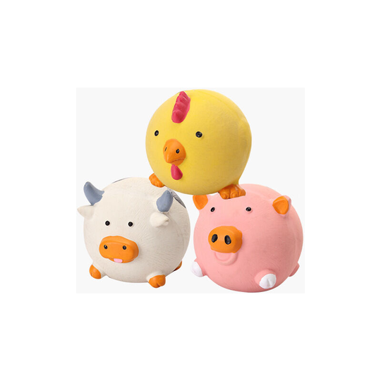 Pet Dog Toys, Latex Ice Pack Animals-3pcs